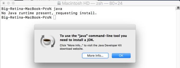java version for mac osx